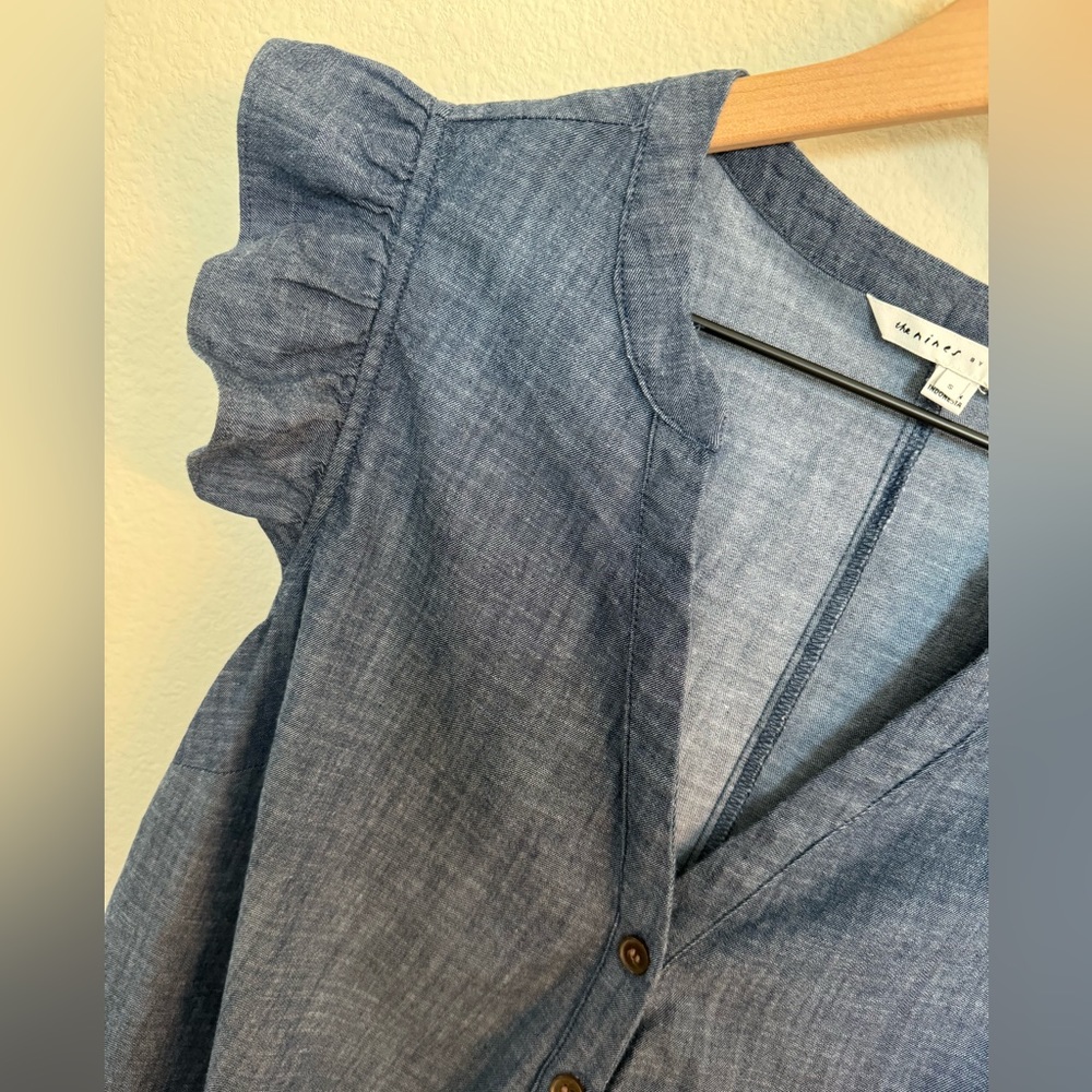 The Nines By Hatch - Maternity Jumpsuit Chambray Small